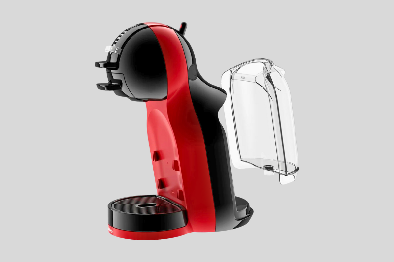 Cafeteira Dolce Gusto Mini Me compacta vista lateral.