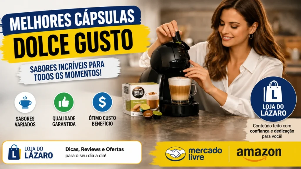 Melhores cápsulas Dolce Gusto para preparar cafés cremosos e bebidas especiais com excelente sabor e custo-benefício.