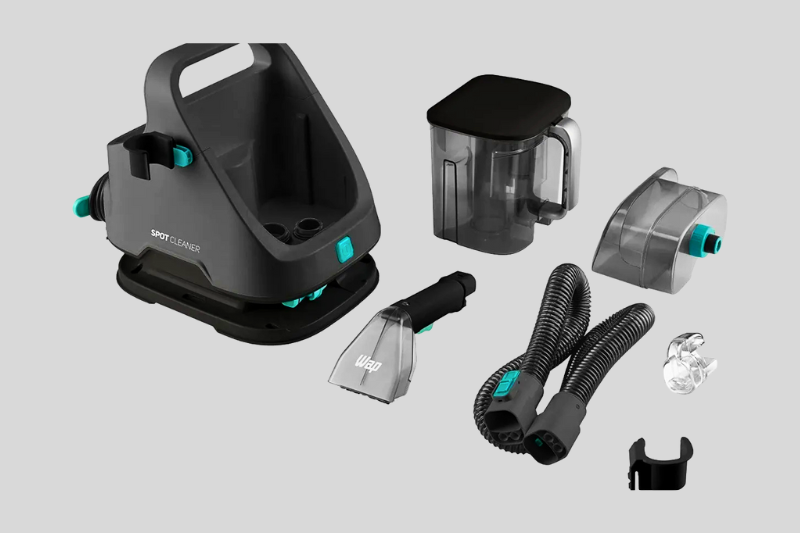 Resultado da limpeza profunda feita com a WAP Spot Cleaner W2 em estofados