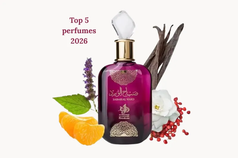Seleção dos top 5 perfumes importados de 2026 com destaque para fragrâncias femininas e masculinasTop 5 perfumes 2026