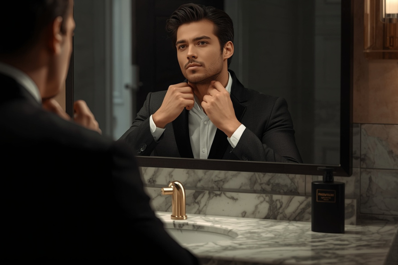 EDT Hugo Man da Hugo Boss representando elegância, confiança e estilo masculino para o dia a dia.