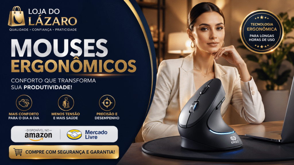 Mouses Ergonômicos para maior conforto, precisão e produtividade no dia a dia