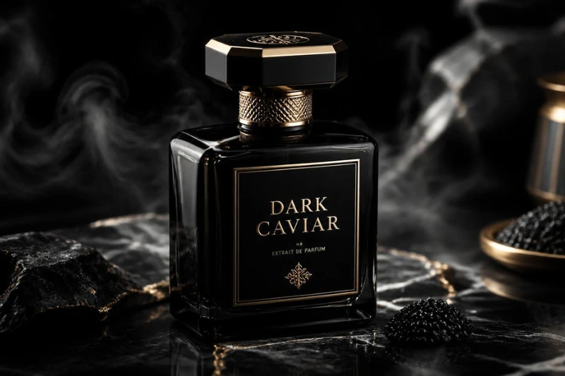 Dark Caviar Paris Elysees Eau de Toilette masculino fundo azul