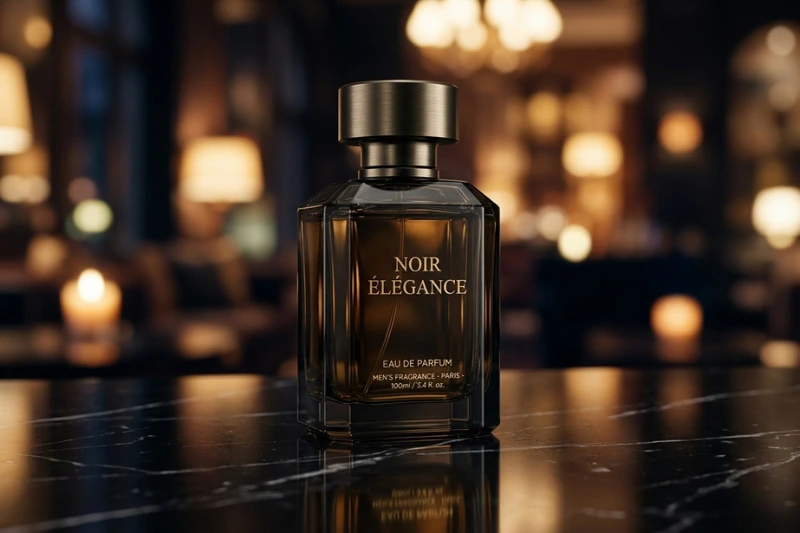 Perfumes masculinos marcantes – Invictus com iluminação quente e atmosfera sedutora