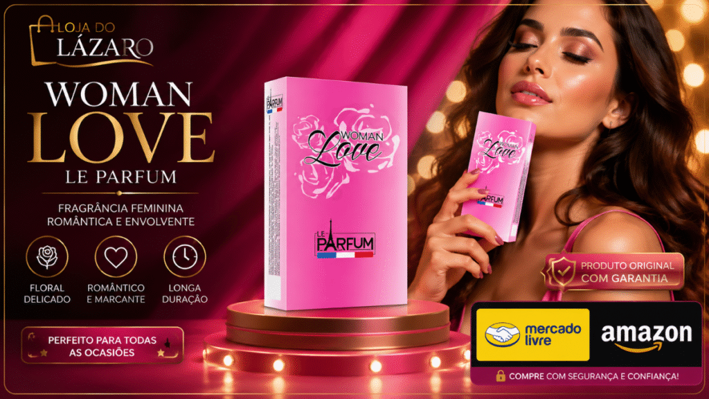 Perfumes Paris Elysees Woman Love Le Parfum feminino em imagem destacada da Loja do Lázaro com Amazon e Mercado Livre.