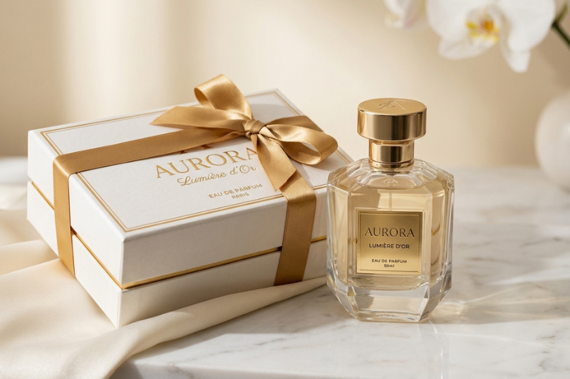 Perfumes importados valem a pena como presente, frasco elegante com embalagem de luxo