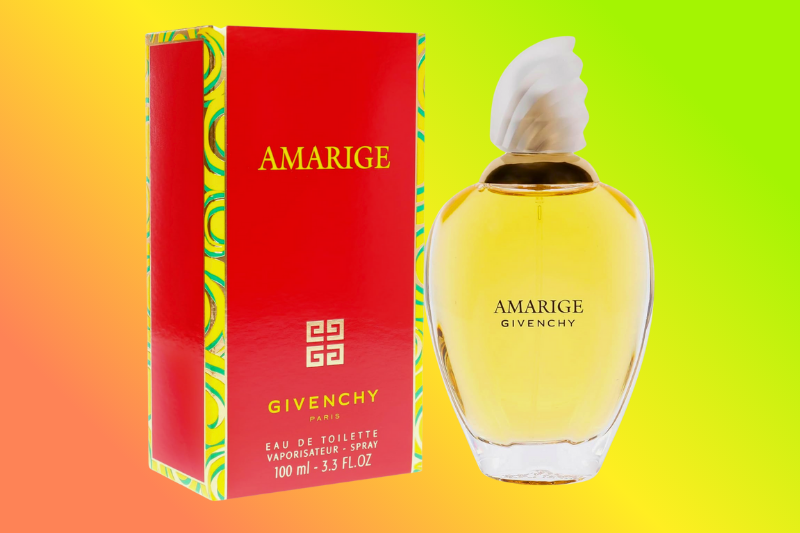 Perfume Amarige Givenchy importado, frasco feminino com embalagem vermelha, fragrância clássica disponível na Amazon
