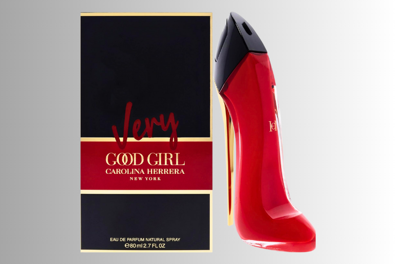 Frasco do perfume feminino Carolina Herrera Good Girl importado, design em formato de salto alto e fragrância marcante disponível na Amazon