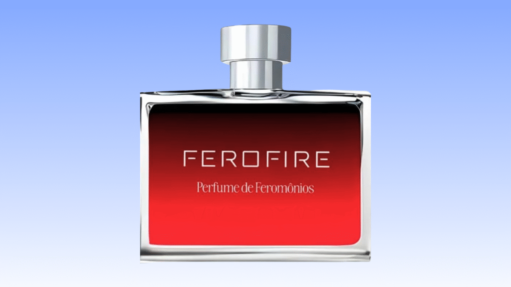 Perfume masculino FeroFire Men com fragrância amadeirada sofisticada
