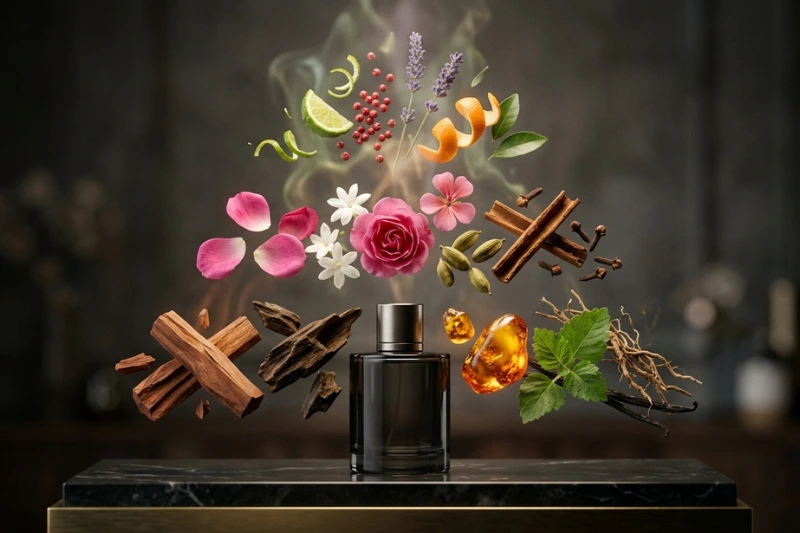 Ferofire Men — fragrância amadeirada com flores e ingredientes naturais que compõem o perfume masculino Ferofire Men