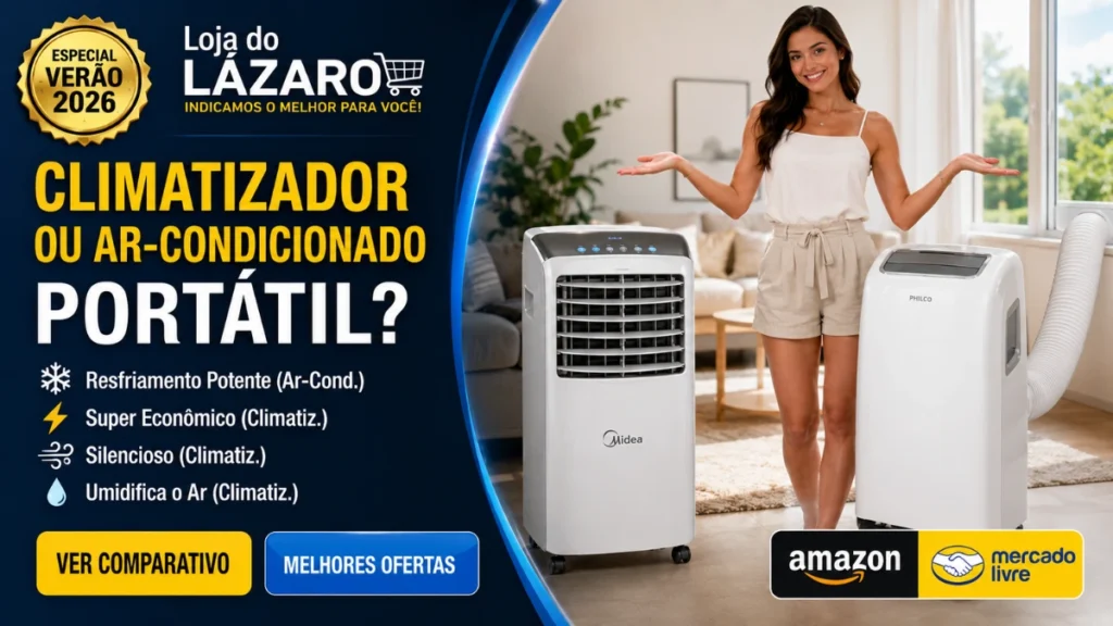 Ar‑Condicionado Portátil ou Climatizador: Qual é a Melhor Escolha para Você?