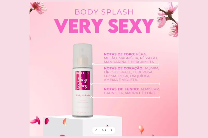  Body Splash Very Sexy Victoria's Secret fragrância feminina