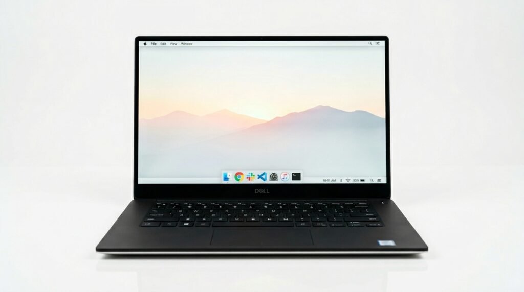 Notebook Asus Vivobook Go aberto com tela Full HD de frente