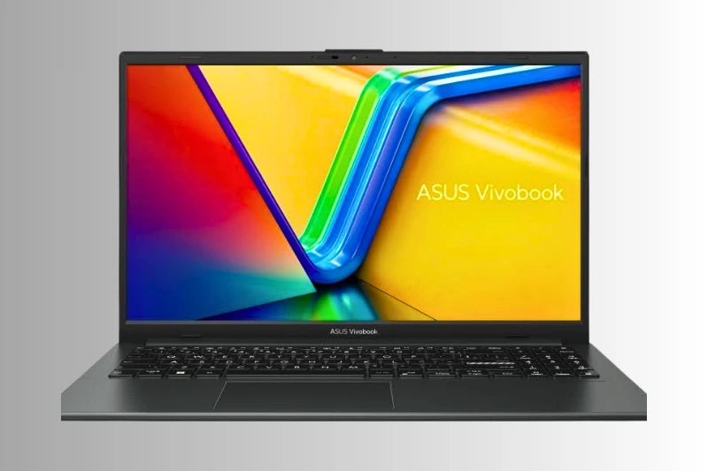 Vista frontal do Notebook Lenovo IdeaPad 1 mostrando tela Full HD de 15.6 polegadas