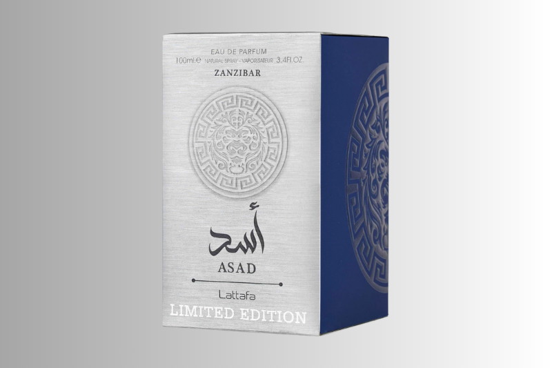 Perfume Lattafa Asad 100ml vale a pena — embalagem original azul Eau de Parfum árabe masculino