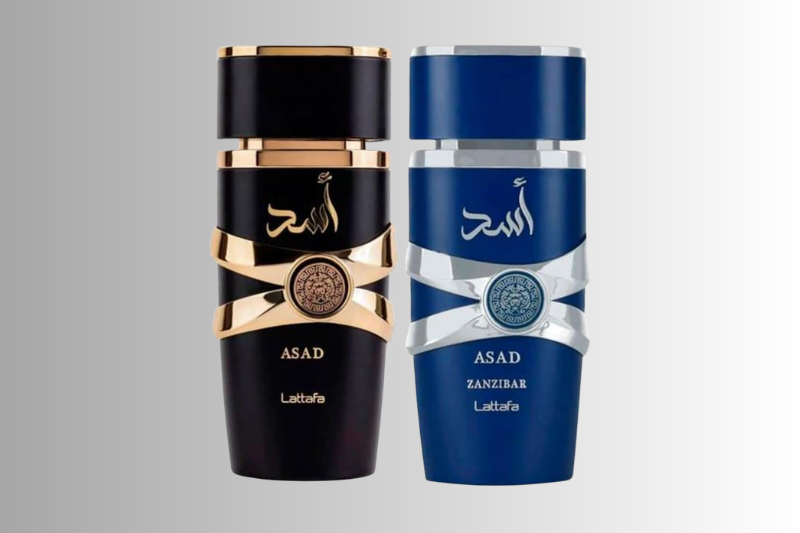 Perfume Lattafa Asad 100ml vale a pena — embalagem original azul Eau de Parfum árabe masculino