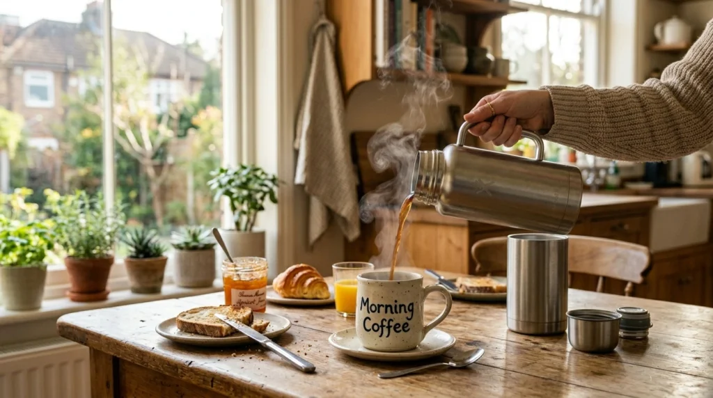 produtos para casa baratos garrafa térmica inox mantendo café quente