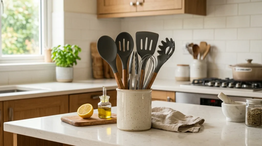 produtos para casa baratos kit de utensílios de cozinha organizado