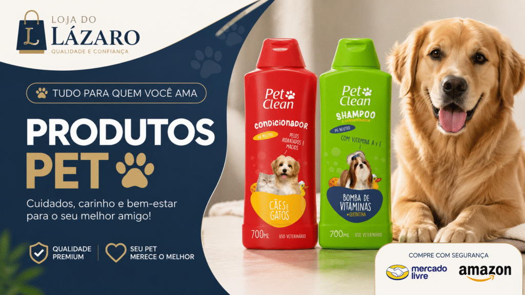 Produtos Pet para banho e cuidados de cães