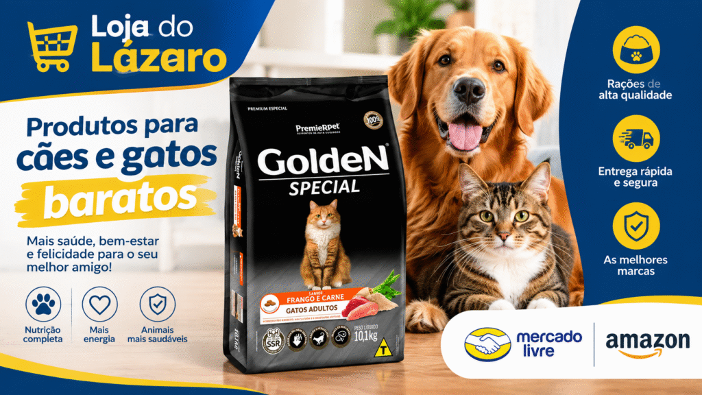 Produtos para cães e gatos baratos com opções de rações para pets