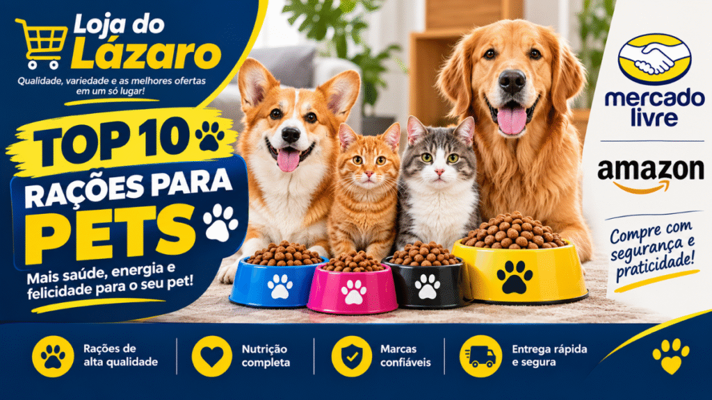 Top 10 rações para pets com opções de qualidade para cães e gatos